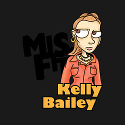 Свитшот хлопковый мужской Misfits: Kelly Bailey, цвет: черный — фото 2