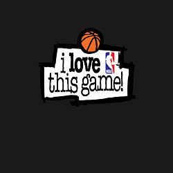 Свитшот хлопковый мужской Basketball: I love this game, цвет: черный — фото 2