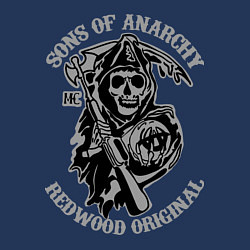 Свитшот хлопковый мужской Sons of Anarchy: Redwood Original, цвет: тёмно-синий — фото 2