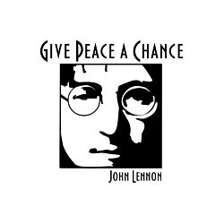 Свитшот хлопковый мужской Give Peace a Chance, цвет: белый — фото 2