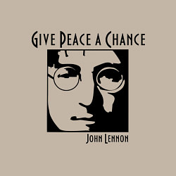 Свитшот хлопковый мужской Give Peace a Chance, цвет: миндальный — фото 2