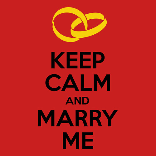 Мужской свитшот Keep Calm & Marry Me / Красный – фото 3