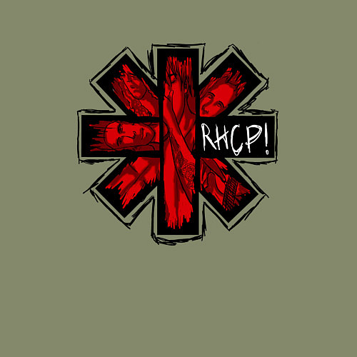 Мужской свитшот Red Hot Chili Peppers / Авокадо – фото 3