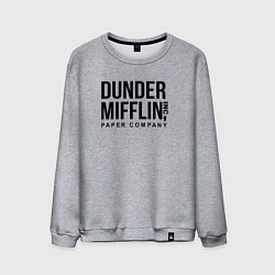 Свитшот хлопковый мужской Dunder Mifflin, цвет: меланж