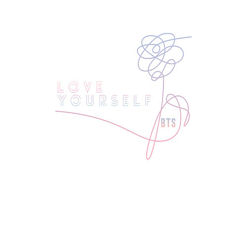 Мужской свитшот Love yourself - BTS / Белый – фото 3