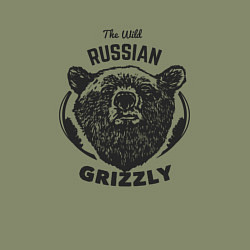 Свитшот хлопковый мужской Russian Grizzly, цвет: авокадо — фото 2