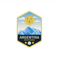 Свитшот хлопковый мужской Argentina Soccer, цвет: белый — фото 2