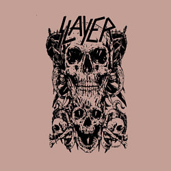 Свитшот хлопковый мужской Slayer Skulls, цвет: пыльно-розовый — фото 2