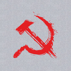 Свитшот хлопковый мужской Cерп и молот, цвет: меланж — фото 2