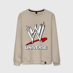 Свитшот хлопковый мужской WWE universe, цвет: миндальный