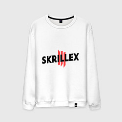 Свитшот хлопковый мужской Skrillex III, цвет: белый