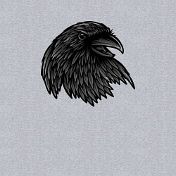 Свитшот хлопковый мужской Угольный ворон, цвет: меланж — фото 2