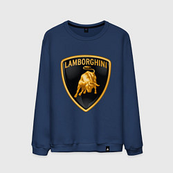 Свитшот хлопковый мужской Lamborghini logo, цвет: тёмно-синий