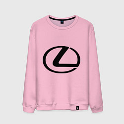 Свитшот хлопковый мужской Logo lexus, цвет: светло-розовый