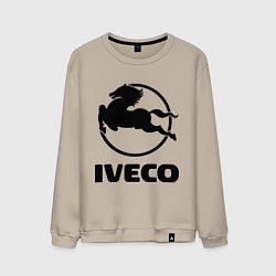 Свитшот хлопковый мужской Iveco, цвет: миндальный