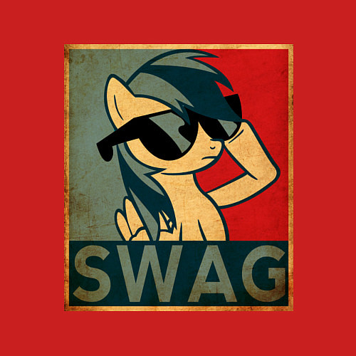 Мужской свитшот SWAG Pony / Красный – фото 3