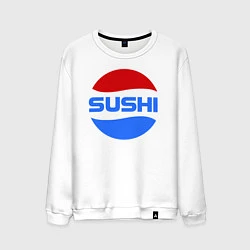 Свитшот хлопковый мужской Sushi Pepsi, цвет: белый