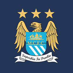 Свитшот хлопковый мужской Manchester City FC, цвет: тёмно-синий — фото 2