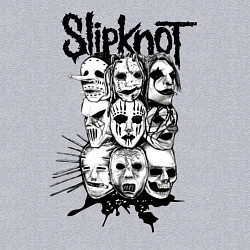 Свитшот хлопковый мужской Slipknot Faces, цвет: меланж — фото 2