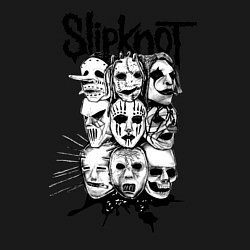 Свитшот хлопковый мужской Slipknot Faces, цвет: черный — фото 2