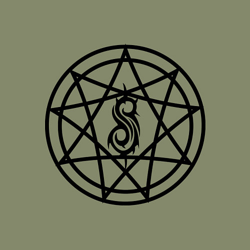 Мужской свитшот Slipknot Pentagram / Авокадо – фото 3