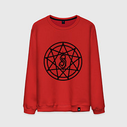 Свитшот хлопковый мужской Slipknot Pentagram, цвет: красный