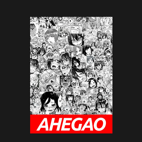 Мужской свитшот AHEGAO / Черный – фото 3