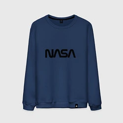 Свитшот хлопковый мужской NASA, цвет: тёмно-синий