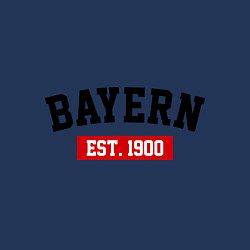 Свитшот хлопковый мужской FC Bayern Est. 1900, цвет: тёмно-синий — фото 2