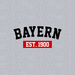 Свитшот хлопковый мужской FC Bayern Est. 1900, цвет: меланж — фото 2