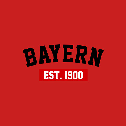 Мужской свитшот FC Bayern Est. 1900 / Красный – фото 3