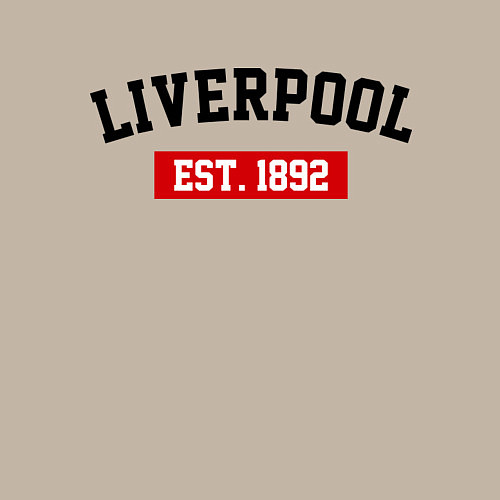 Мужской свитшот FC Liverpool Est. 1892 / Миндальный – фото 3