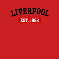 Свитшот хлопковый мужской FC Liverpool Est. 1892, цвет: красный — фото 2