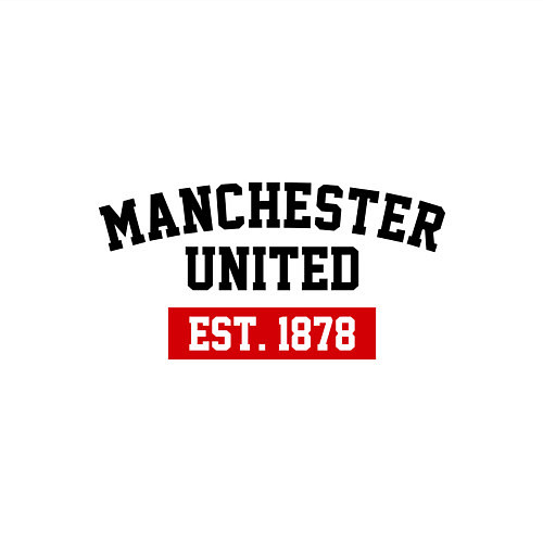 Мужской свитшот FC Manchester United Est. 1878 / Белый – фото 3