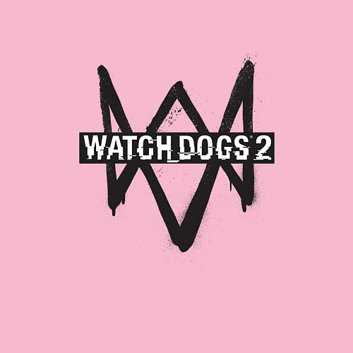 Мужской свитшот Watch Dogs 2 / Светло-розовый – фото 3