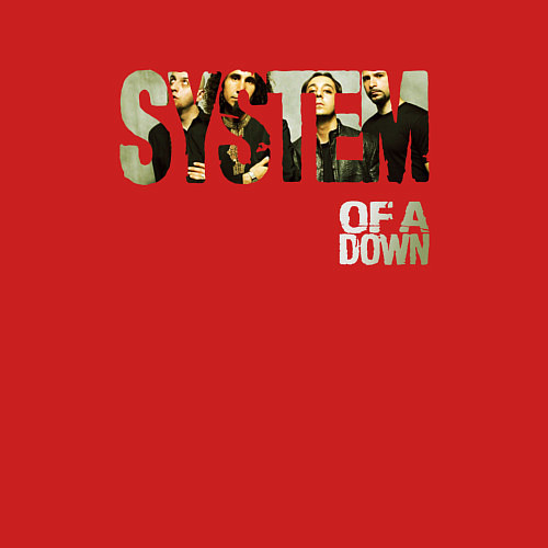 Мужской свитшот System of a Down / Красный – фото 3