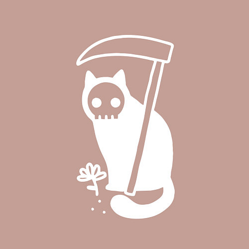 Мужской свитшот Cat Got Your Soul / Пыльно-розовый – фото 3