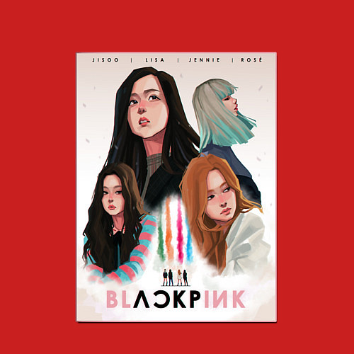 Мужской свитшот Black Pink Stories / Красный – фото 3