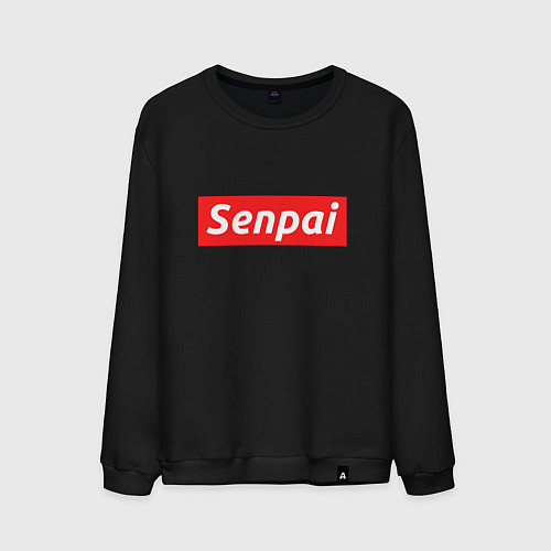 Мужской свитшот Senpai Supreme / Черный – фото 1