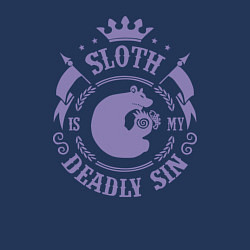 Свитшот хлопковый мужской Sloth: Deadly Sin, цвет: тёмно-синий — фото 2