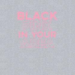 Свитшот хлопковый мужской Black Pink in youe area, цвет: меланж — фото 2