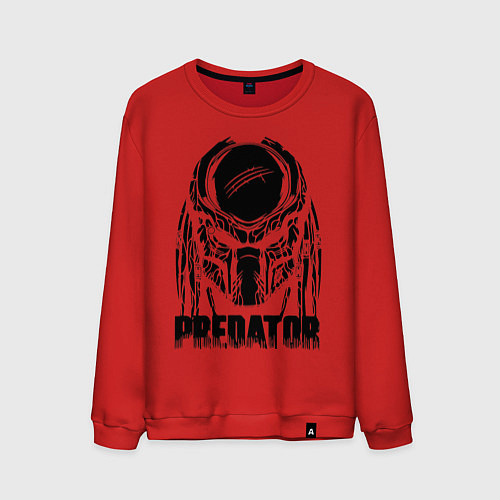Мужской свитшот Predator Mask / Красный – фото 1