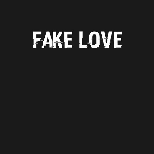 Мужской свитшот FAKE LOVE / Черный – фото 3