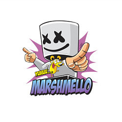 Свитшот хлопковый мужской Marshmello Music, цвет: белый — фото 2