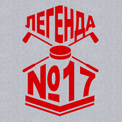 Свитшот хлопковый мужской Легенда #17, цвет: меланж — фото 2