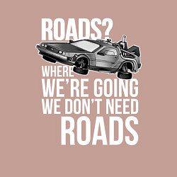 Свитшот хлопковый мужской We don't need roads, цвет: пыльно-розовый — фото 2