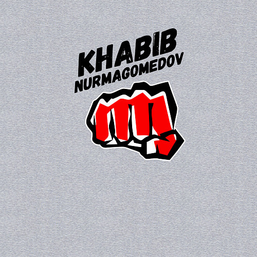 Мужской свитшот Khabib Fighter / Меланж – фото 3