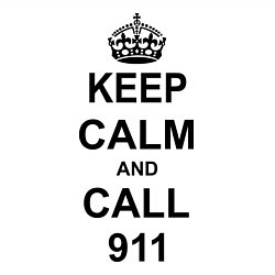 Свитшот хлопковый мужской Keep Calm & Call 911, цвет: белый — фото 2