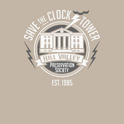 Свитшот хлопковый мужской Back to the future 5, цвет: миндальный — фото 2