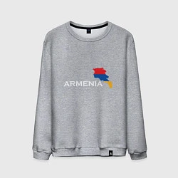 Свитшот хлопковый мужской Армения, цвет: меланж